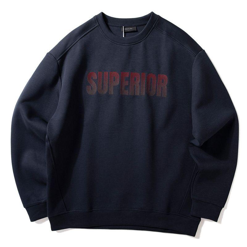 Round Neck Sweatshirt for Men, New Trendy Brand, Fashionable Letter Print, Versatile Pullover, Age-Reducing Campus Style, Loose Casual Top