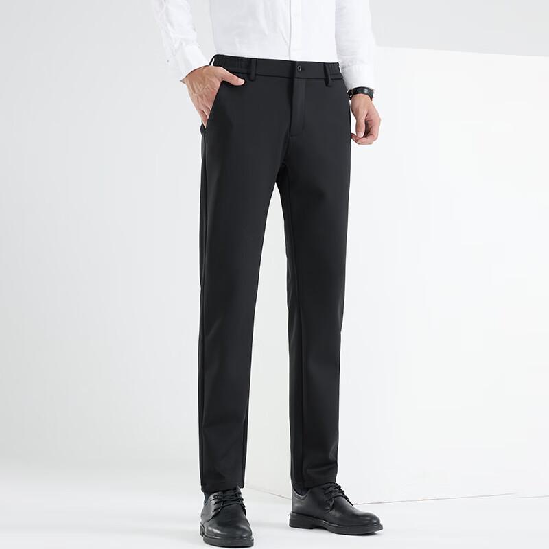 Fengxun Men's Thickened Casual Straight-Leg Pants