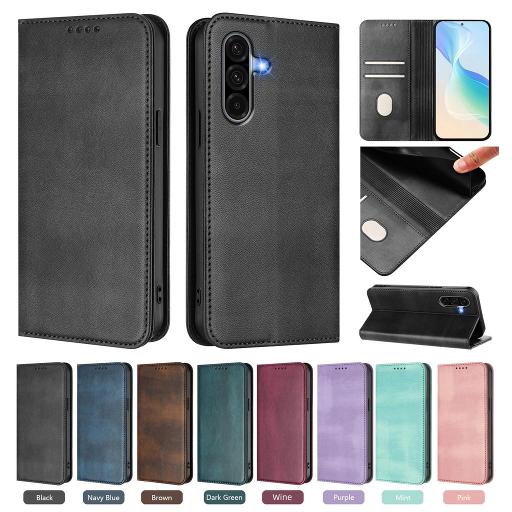 Luxury Wallet Leather Protect Case For Samsung Galaxy A17 A07 A56 A36 A26 A16 A06 A55 A35 A25 A15 A05s A05 Flip Cover