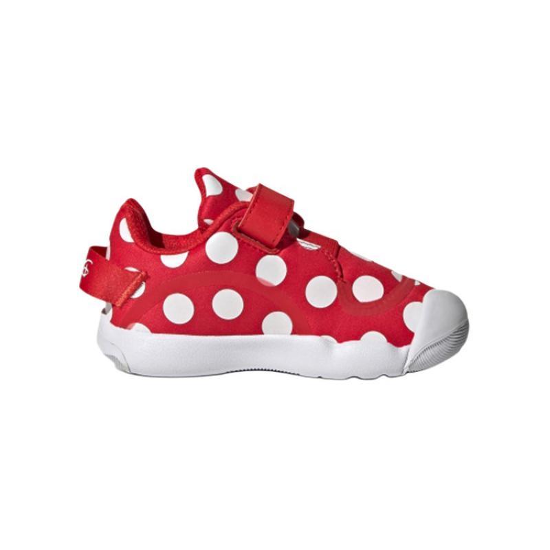 Детская обувь Disney x Adidas Activeplay Minnie I, дышащая, низкая, для малышей, красно-белая, для младенцев и малышей FZ1118