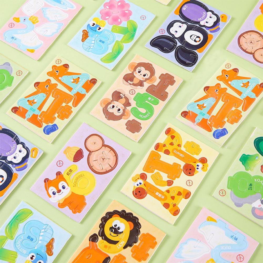 30pcs 3D Puzzle Model Paper Assembly Model New Jigsaw Puzzles  Kids