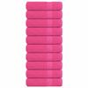 VidaXL Hand Towels 10 Pcs Pink 50x100 Cm 360 G/m² 100% Cotton 137048