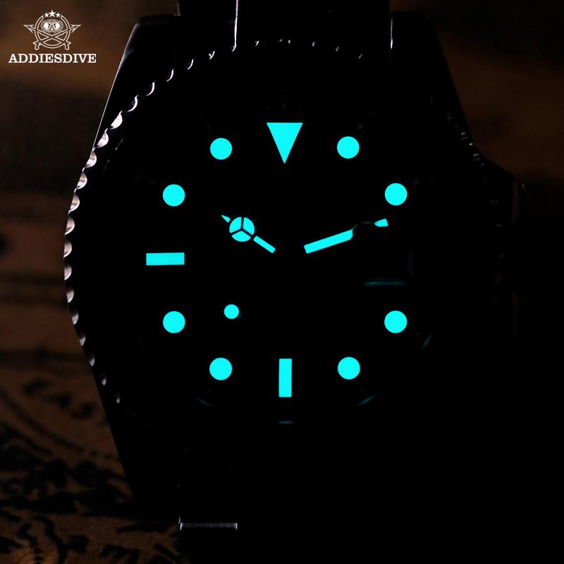 ADDIESDIVE Watch For Men 41mm Luxury Diver Quartz Watch Waterproof 200m Diving Sport Stainless Steel Luminous Men's Watches New