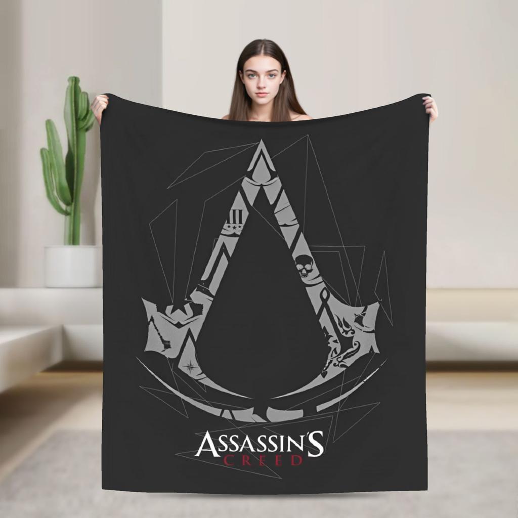 A- Assassin's Creed Пледы Фланелевые Винтажные Теплые Пледы для Покрывала Осень/Зима