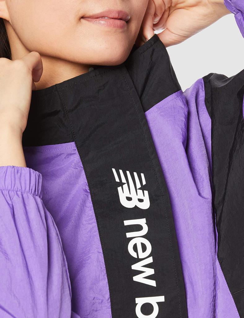 Свободная тканая куртка WJ03511 MVT Япония S до японского размера [New Balance] Женская (Мираж Фиолетовый) (эквивалент S)