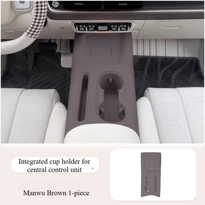 For ORA 5 2026 Center Console Armrest Box Silicone Storage Integrated Wireless Charging Water Cup Phone Slot Interior Accessory