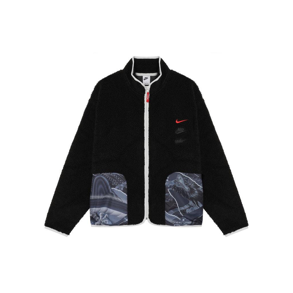 Nike FW23 Dragon Year CNY Series Color Block Pocket Zip Fleece
