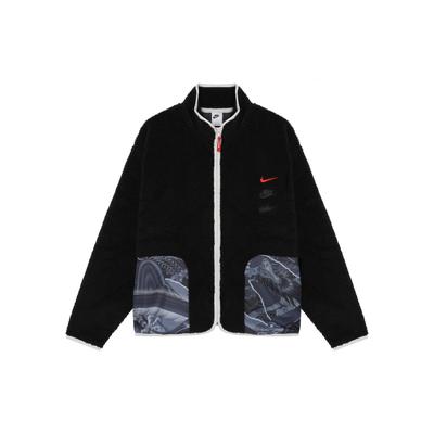 FW23 Dragon Year CNY Series Цветной блок Карманная флисовая куртка на молнии Мужская верхняя одежда Черный FZ6194-010