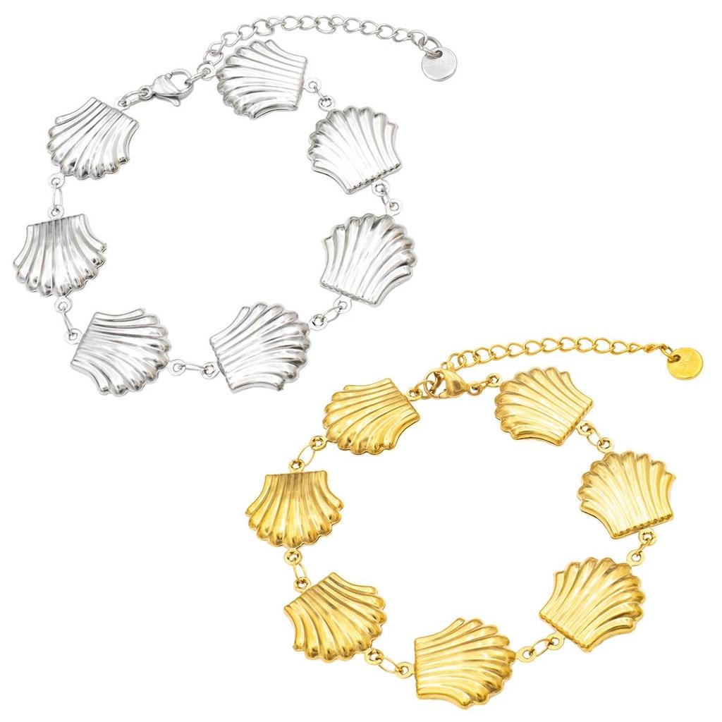 Gold Color Stainless Steel Hard Outer Skin Bracelet for Women - Cute Adjustable Jewelry Hypoallergenic Gift for Girls