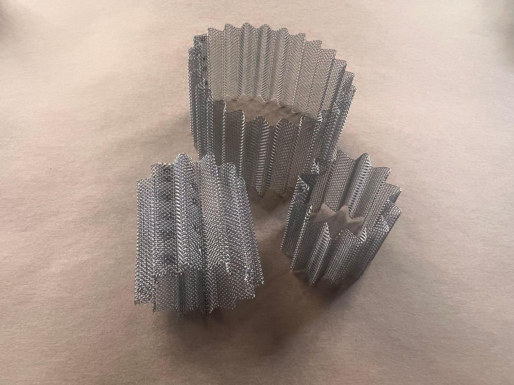 Foldable Wavy Stainless Steel Primary Air Filter Screen Sheets