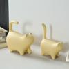 Креативные керамические фигурки кошек в кремовом стиле, украшения для винного шкафа, предмет для гостиной, ТВ-тумбы, домашний настольный керамический сувенир