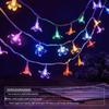 Solar LED Twinkling Star String Lights for Outdoor Camping, Tent, and Scene Arrangement Atmosphere.