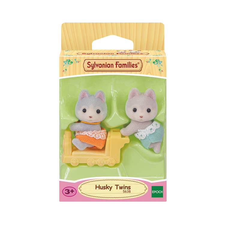 Sylvanian Families Style Husky Twins Figure Set (5638)