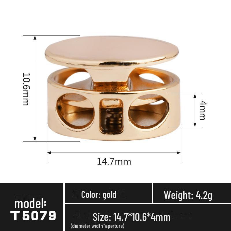 Регулируемый металлический пружинный шнур-замок для спортивной одежды