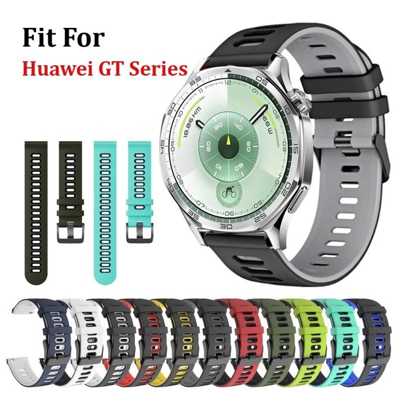 Sports Rubber Strap for Huawei Watch GT 6 5 4 Pro 46mm 20mm 22mm Swim Silicone Soft Watchband for Huawei GT6