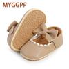 MYGGPP Spring and Autumn Baby Princess Shoes Baby Shoes Soft Bottom Non-slip Toddler Shoes Bow