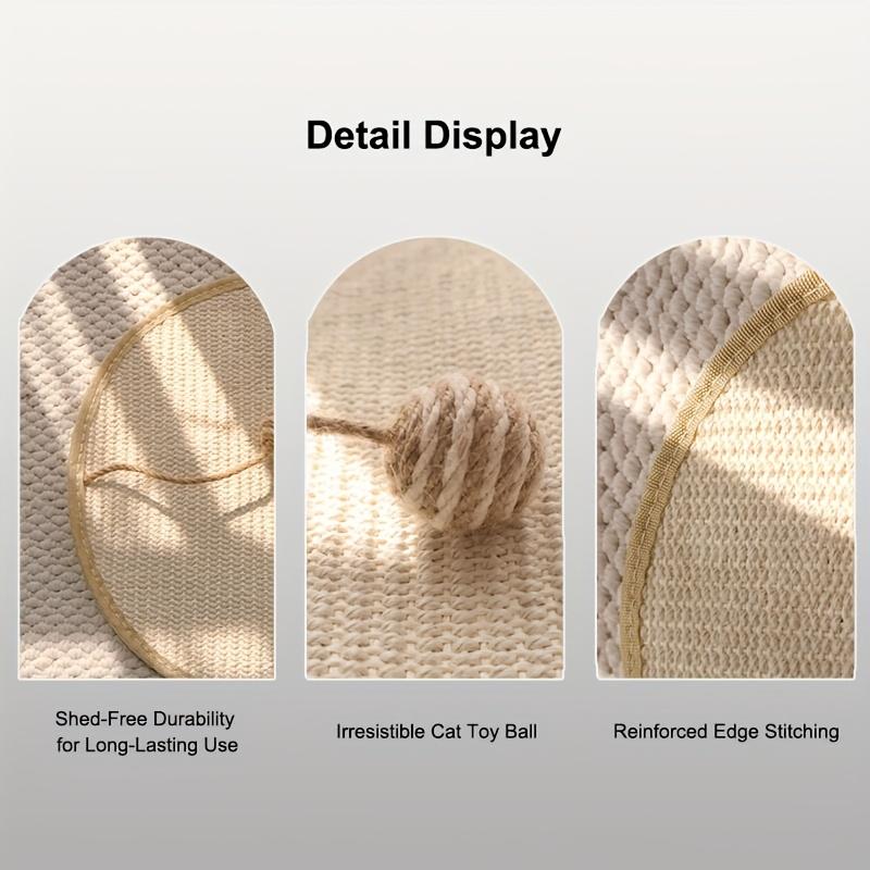 Durable Couch Cat Scratcher Protect Mat Cat Scraper for Cats Tree Scratching Post Cat Scratch Sisal Sofa Mats Furniture Protecto