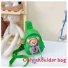 Teddy Cartoon Hoodie Bear Pattern Children Travel Shoulder Bag Material Oxford