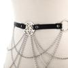 Пентаграмма Цепочка для тела Ювелирные изделия Сексуальный пояс на талию с цепочками Фестивальная мода Вечеринка Ювелирные изделия для женщин Девушек Готические аксессуары