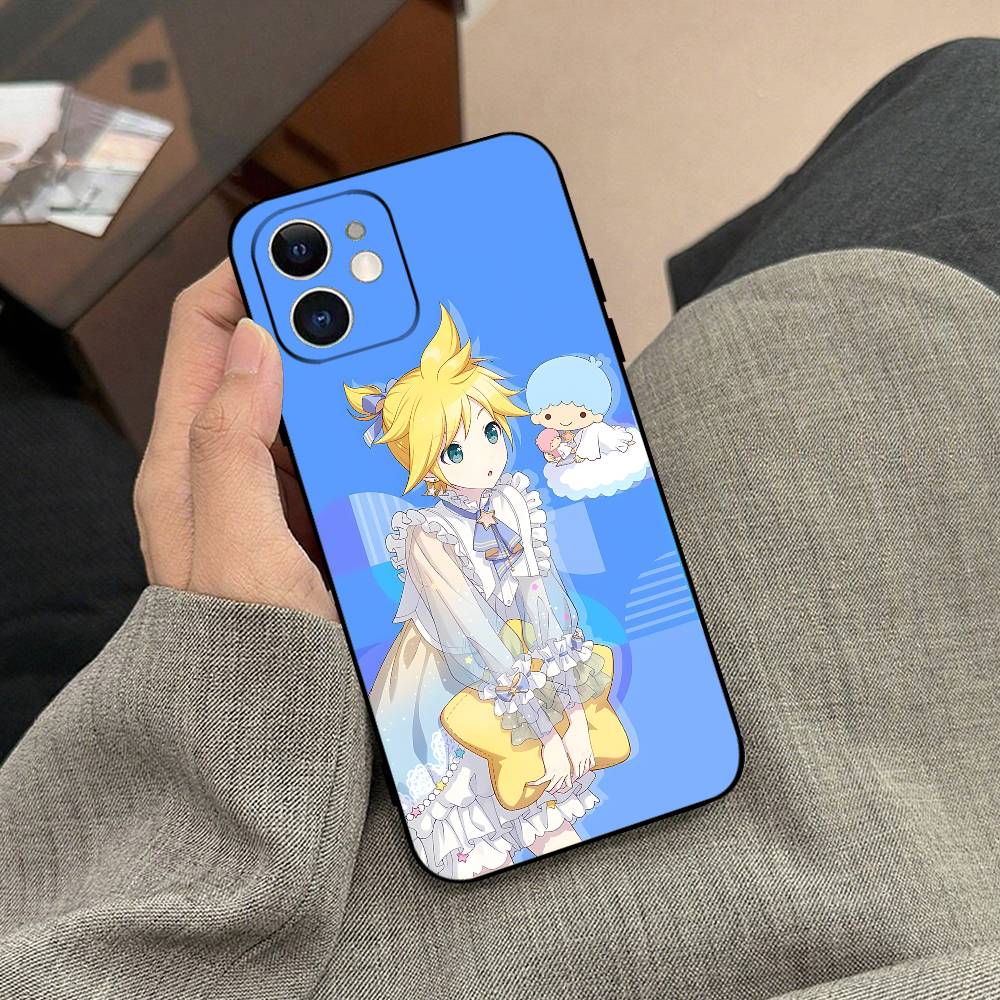 Чехол для телефона J-KagamineS Rin Len Черный чехол для телефона для IPhone 17/16/15/13/14 Pro Max/ 11Plus/X/Xr/Xs Max 13mini