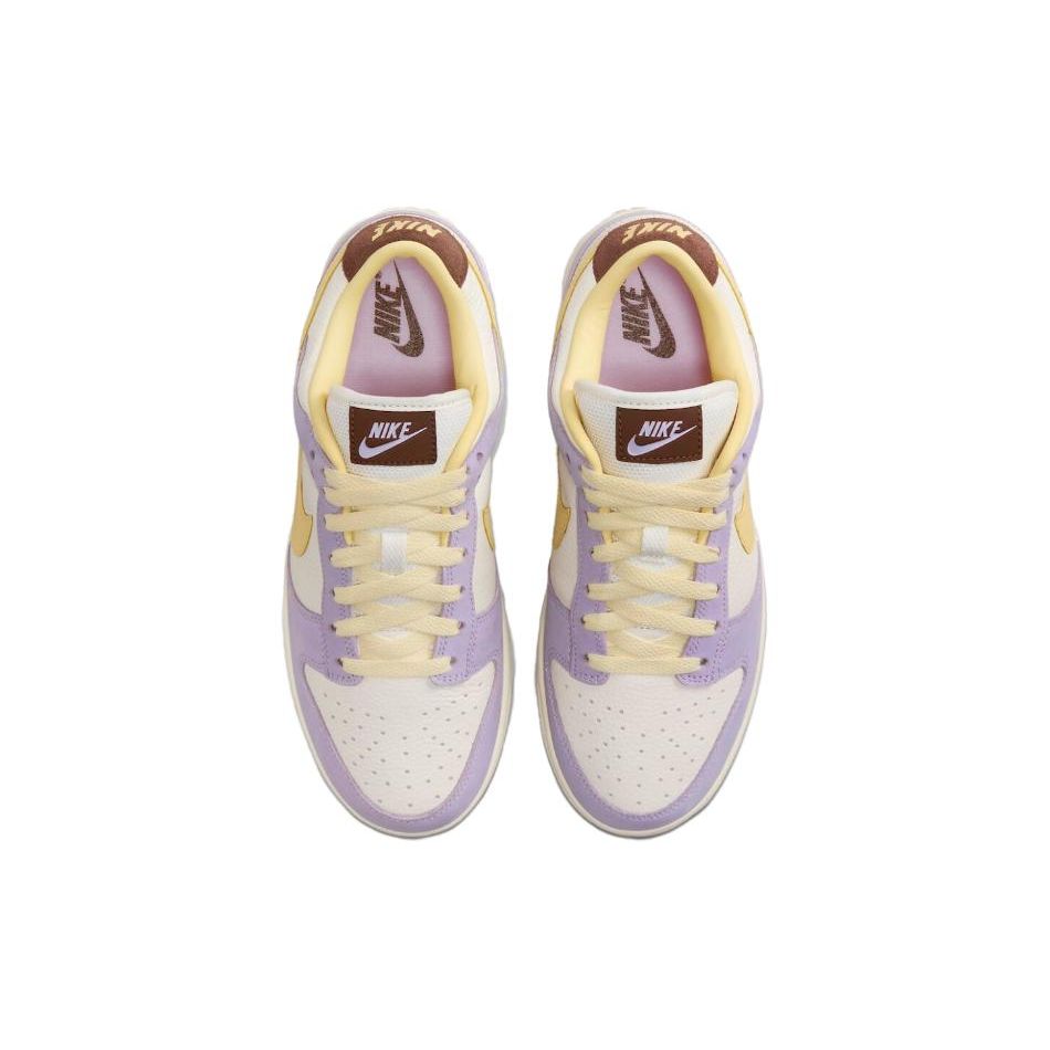 Nike Женские кроссовки Dunk Low Premium Lilac Bloom Фиолетовые нежно-желтые паруса FB7910-500