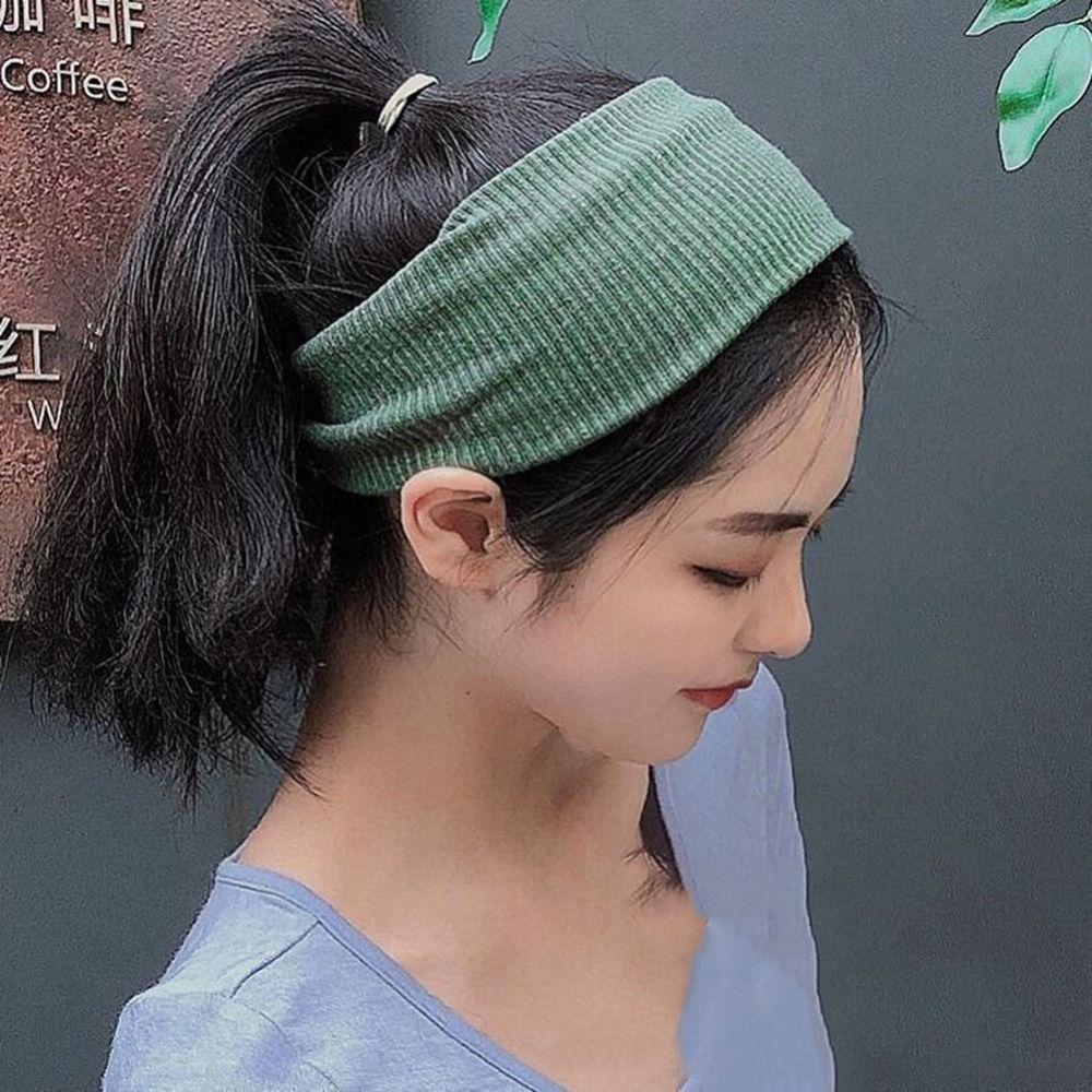 Bands Running Sweatband Elastic Hair Bands Korean Style Headwear Female Hairbands Knitted Headband