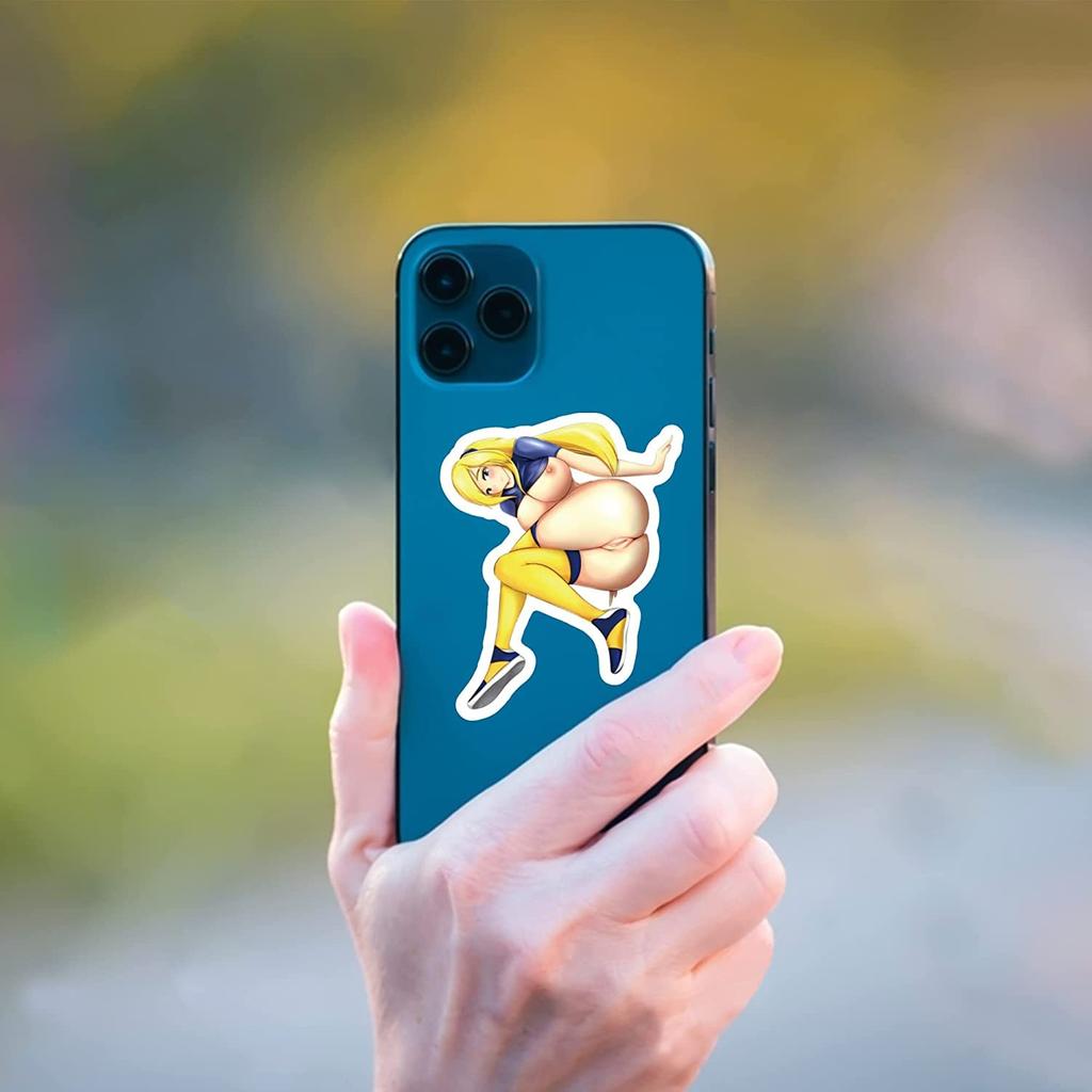 100 шт. наклейки для девушек-аниме, наклейки для девушек-кроликов для бутылки с водой, ноутбука, автомобиля, гидрофляги, телефона, гитары, скейтборда, компьютера, жены-хентай, виниловые наклейки