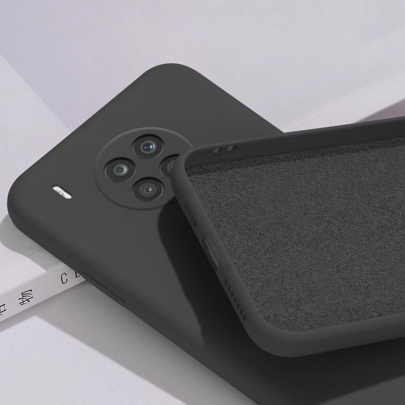 Мягкий жидкий силиконовый чехол для телефона HUAWEI HONOR 50/50 Lite 50Lite/50 Pro с ощущением детской кожи