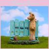Resin Dog Fence Sea Lion Cartoon Figurine For Garden And Plant Display