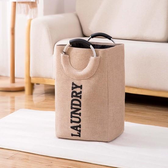 Portable Foldable Home Dirty Clothes Laundry Storage Box Basket with Handles