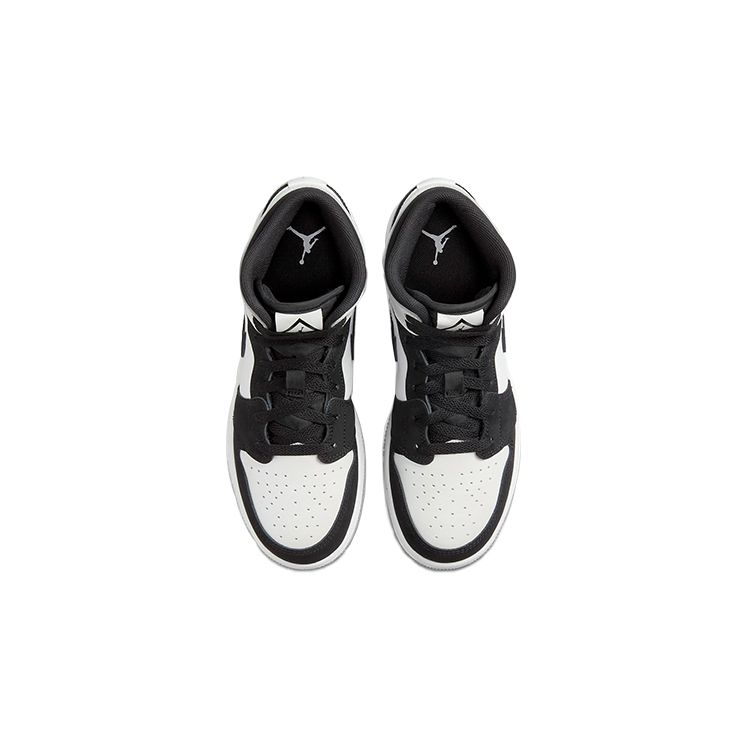 Детские кроссовки Air Jordan 1 Mid SE GS Diamond Белый Черный Многоцветный DN4321-100