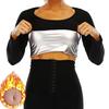 Women's Sports Body Corset European and American Waist Sweats Long-sleeved Shaping Clothes Belly Shaping Clothes