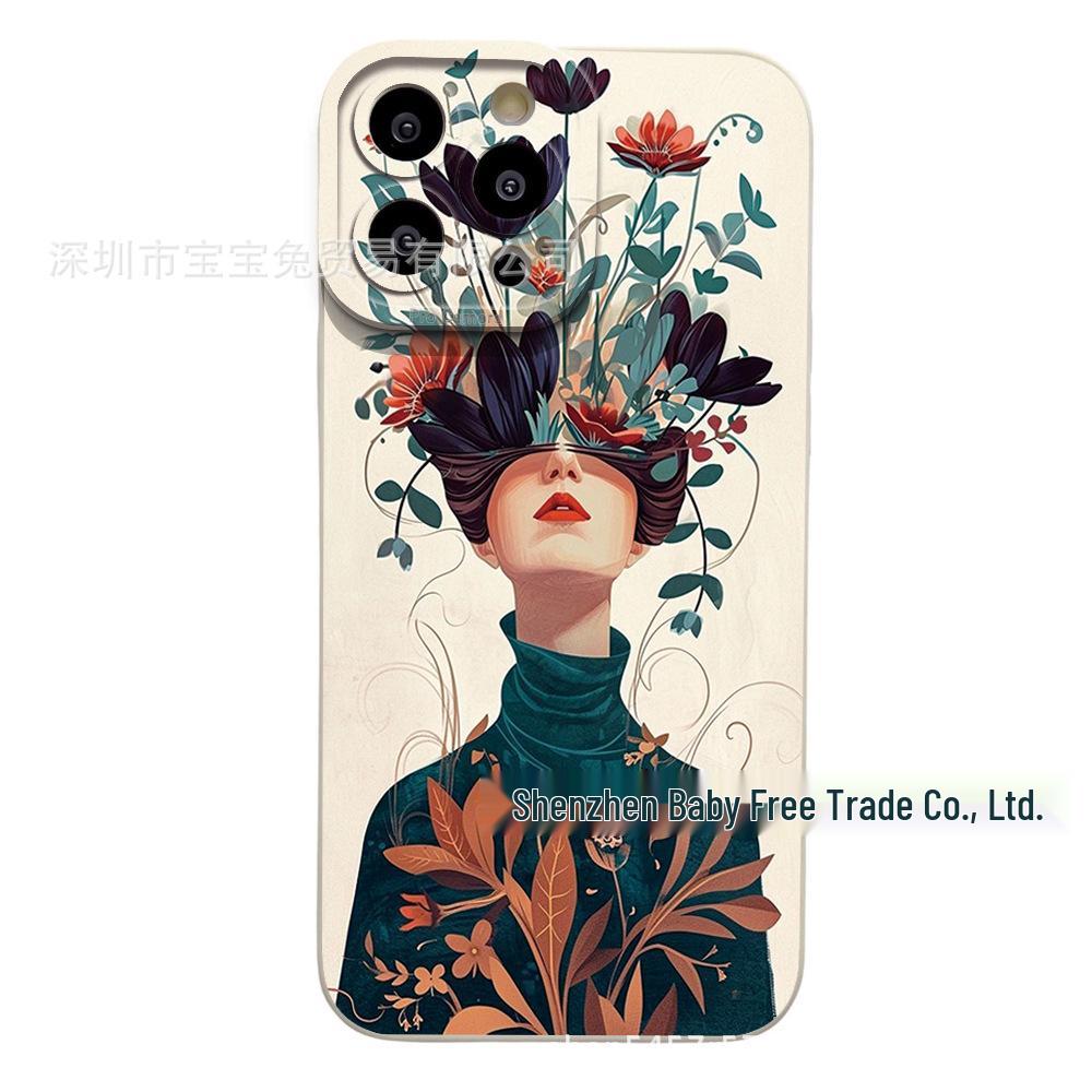 iPhone 17 Pro Max Case - Masked Girl Eyes Design