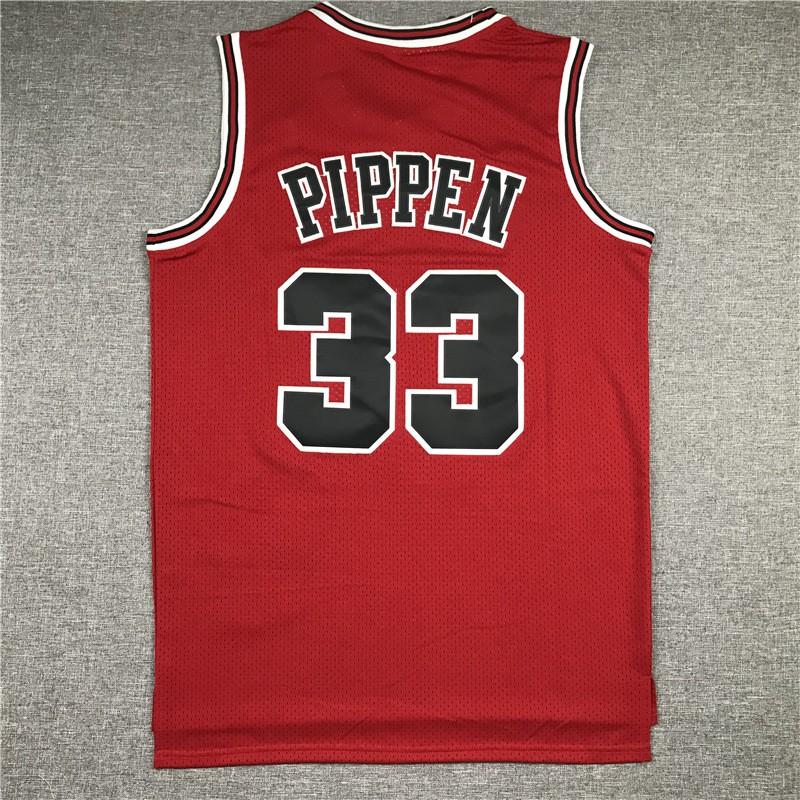 Chicago Bulls 33 Scottie Pippen Retro Basketball Jersey Sleeveless Breathable Loose Fit Men Women Sport Wear
