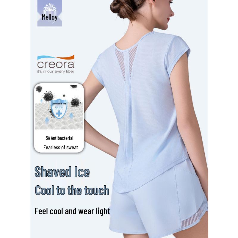 Women's Quick-Dry Yoga & Running T-Shirt - Loose, Comfortable, Slimming, Breathable Short Sleeve for Summer Fitness