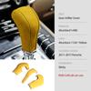 For Porsche Cayenne 2011-2017 Made of Alcantara Wrap Center Console Gear Shift Knob Trim Cover Car Interior Tuning Accessories