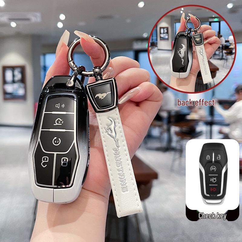 Compatible Smart and Remote Key Shells for Ford Edge, Mondeo, Taurus, and Lincoln Mustang.