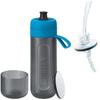 BRITA Portable Water Bottle with Active Blue Micro-Disc Filter, 600ml, Includes One [Official Japanese Product]