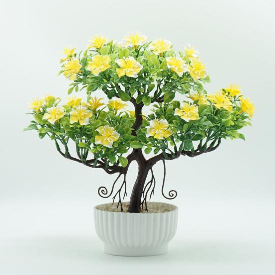 1шт искусственный цветок дерево бонсай в горшке домашний офис сад настольная вечеринка декор