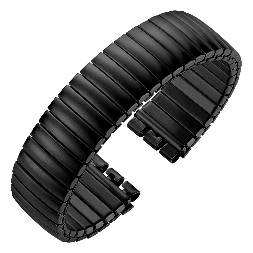 17 мм 20 мм Эластичный металлический ремешок для часов для ремешка для часов Swatch Растягивающийся расширяющийся ремешок для часов из нержавеющей стали Мужской женский браслет Аксессуары