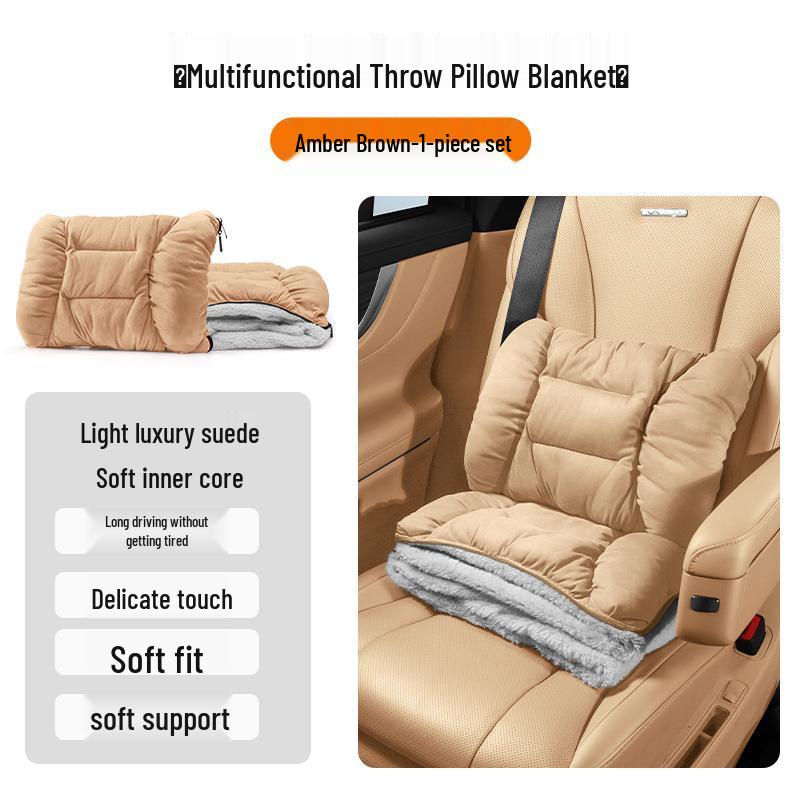 Zeekr 7X/009/007/007GT/MIX Plush Headrest Lumbar Pillow Blanket Combo