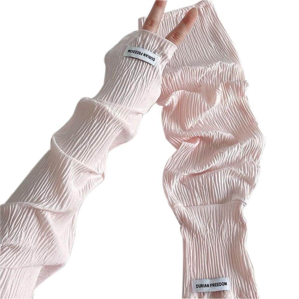 Loose Thin Arm Cover Sun Protection Cycling Arm Sleeve Fashion Ice Silk Sleeves