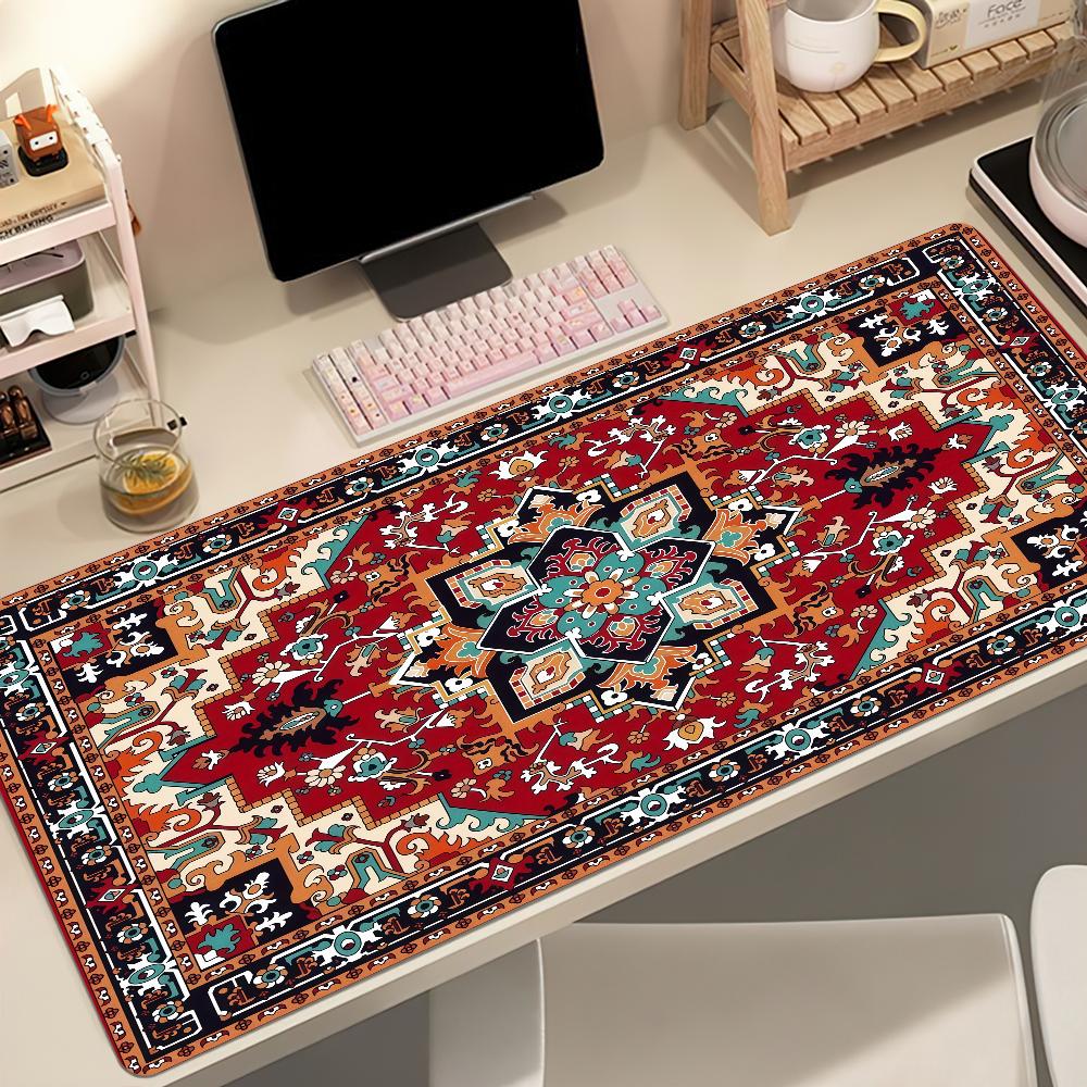 Persian Carpet Mouse Pad Large NonSlip Lockedge Desktop Computer Desk Mat Keyboard Writing Mousepad Office Gamer Student Gifts