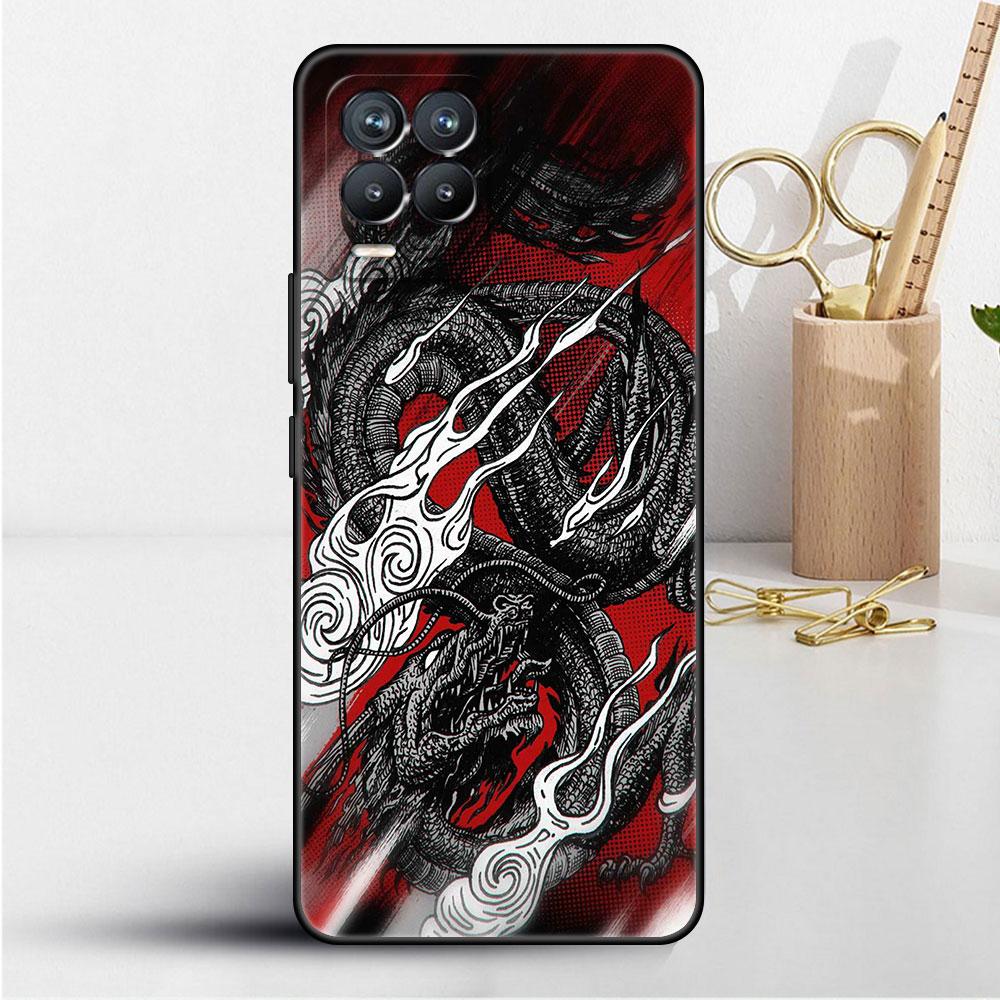 Чехол для Realme 8 C21y GT Neo 2 3 8i C21 7 C11 6 C12 C35 C3 GT 9 Pro C12 силиконовый чехол для телефона TPU с изображением животного дракона