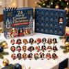 Interactive Holiday Game Shih Tzu Advent Calendar, 24-Day Countdown Toy Set with Mini Dog Family to Christmas Figures, Tree Hanging Decor, Gift