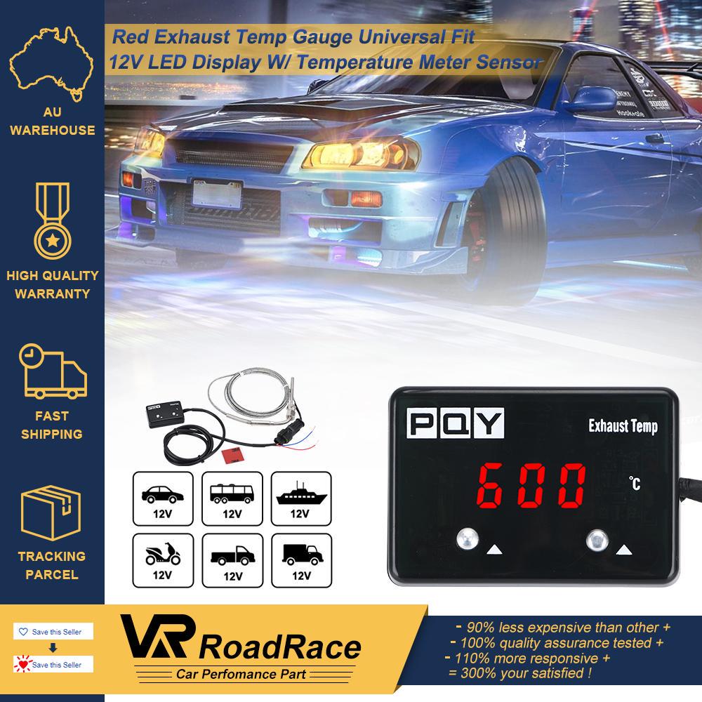 Car Exhaust Temp Gauge Exhaust Gas Meter Digital With Sensor EXT Temperature Meter Turbo for 4WD Hilux Patrol EGT