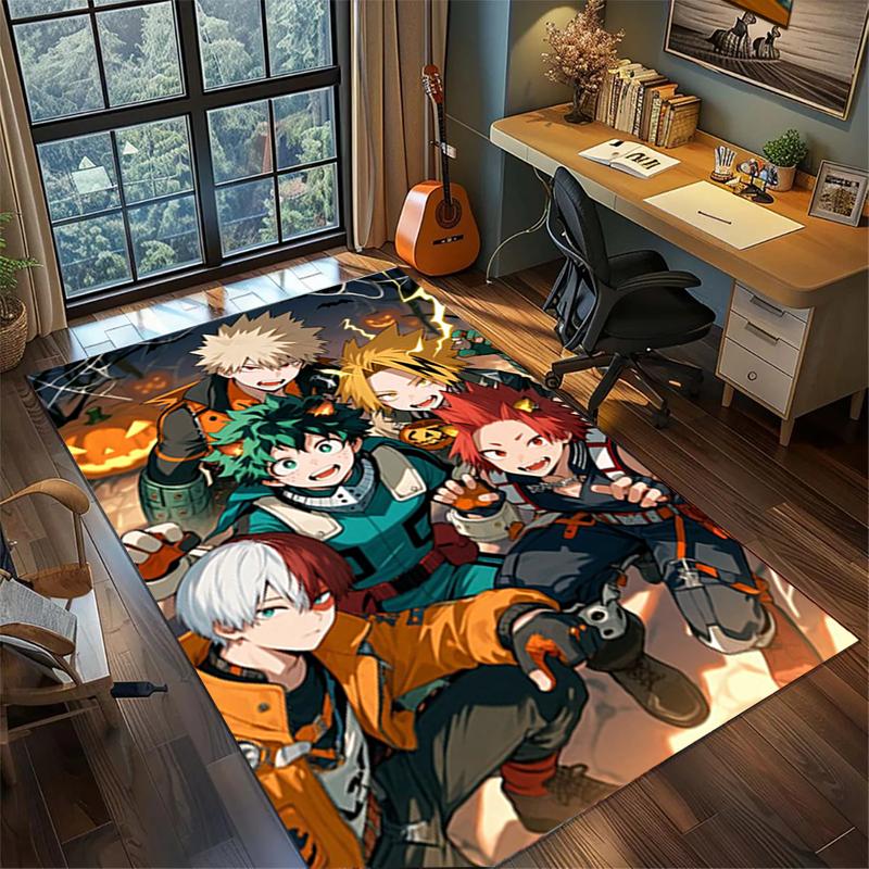 My Hero Academia Non Slip Washable Rug Large Area Carpet Bedroom Gamer Room Home Decor
