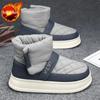 Fashion Booties Slip-On Comfortable Male Winter Shoes Ankle Warm Cold Proof Work Fashion Men's Snow Boots Brands High Quality Offer Sale