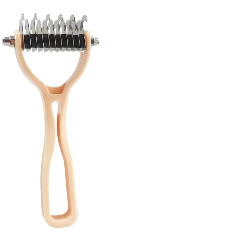 Щетка для удаления шерсти домашних животных, триммер для шерсти собак, инструмент для груминга домашних животных для спутанной длинной шерсти, вьющейся шерсти, щетка для линьки кошек