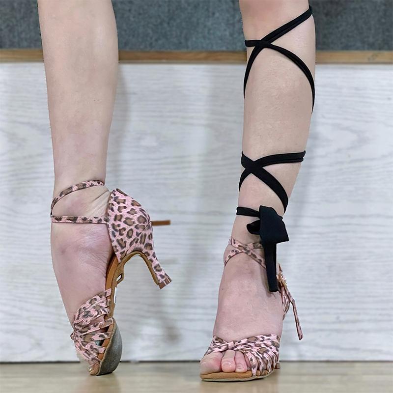 Туфли на высоком каблуке для взрослых женщин для латиноамериканских танцев, профессиональные, из овчины и бархата, современные бальные танцы, танго, сальса